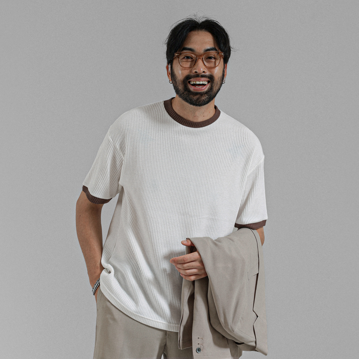 (M-6XL)<BR>도닝턴 링거 ラウンド半袖Tシャツ