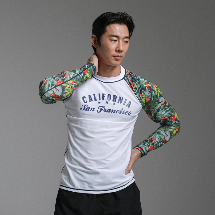 (M-4XL)<br>캘리포니아 フラワー 軽警備員