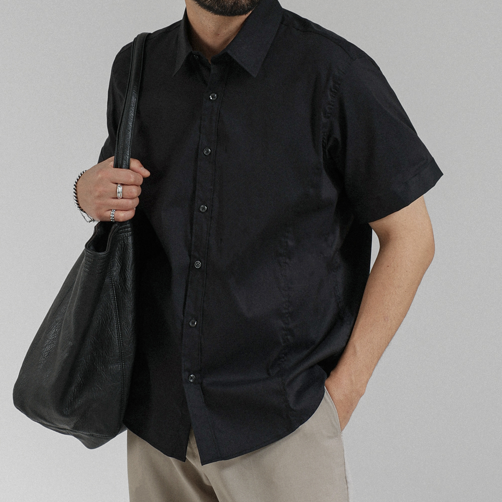 (M-5XL)<br>완벽한날에 半袖シャツ <br><font color="#098a09"><B>*長さを選択 (基本的な,ロング+6cm)</B></font>