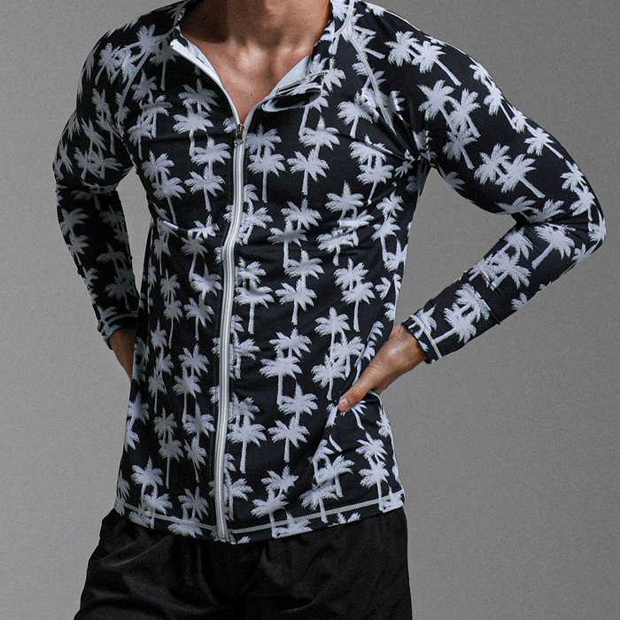 (M-5XL)<br>항해 チャイナ ジップアップ 軽警備員