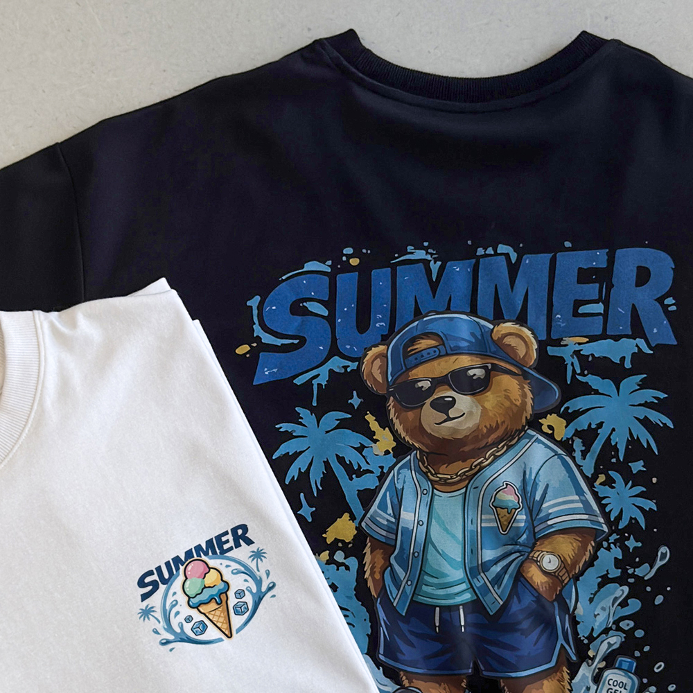 (L-7XL)<BR>썸머베어 半そでティー