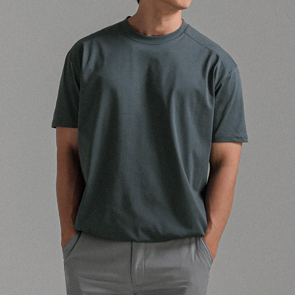 (M-6XL)<br>서플리 넣은척 실켓 半そでティー