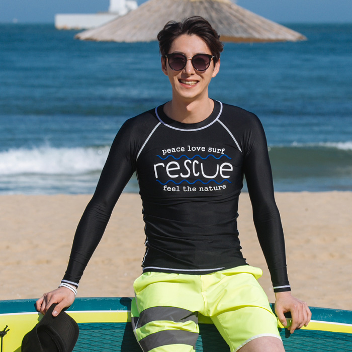 (M-5XL)<br>러브서프 軽警備員