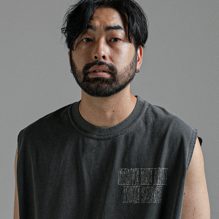 (XL-4XL)<BR>부트린트 顔料 袖なし