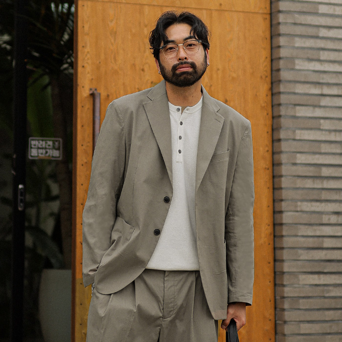 (L-5XL)<BR>오르벨린 リネン 싱글자켓