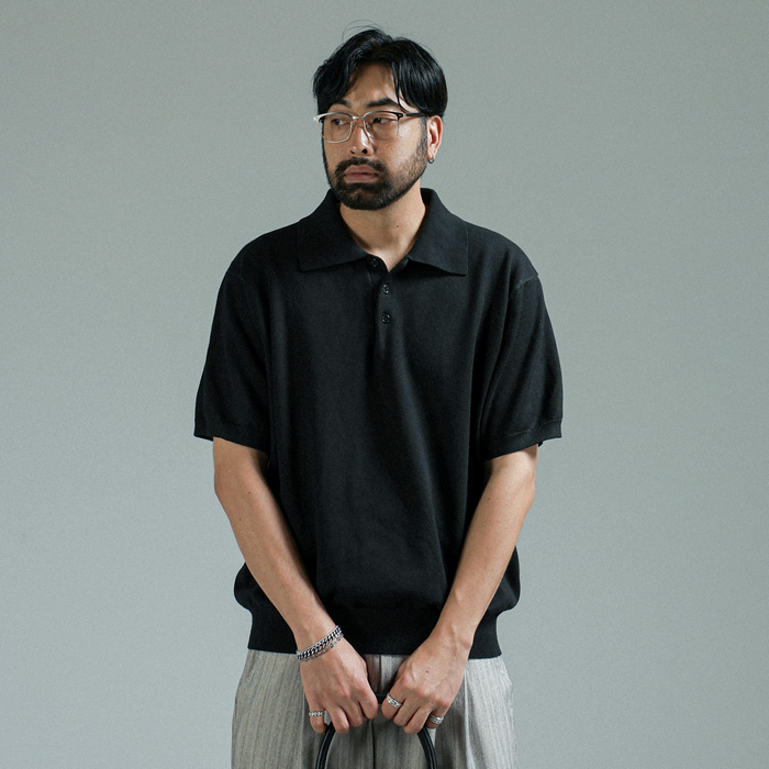 (XL-5XL)<br>코말라 半袖襟ニット