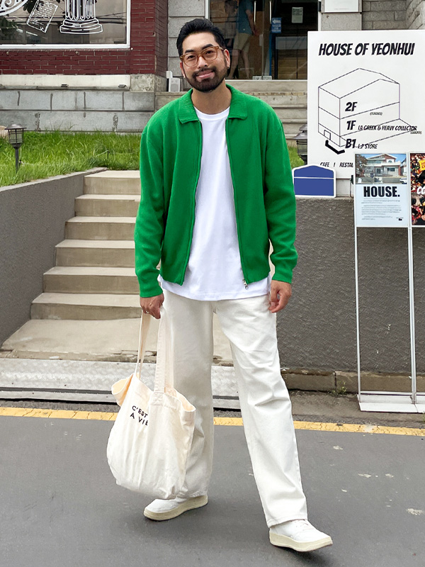 (XL-6XL)<BR>코앗 ニットジップアップ