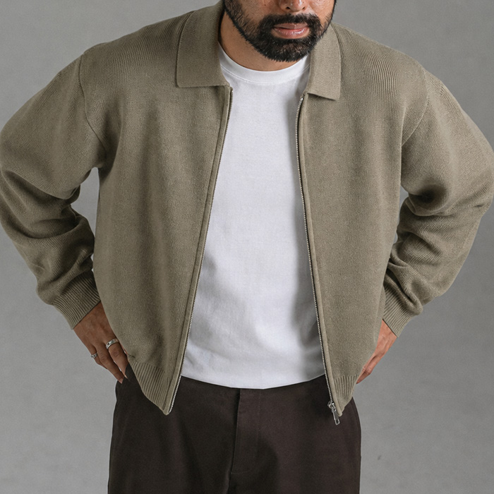 (XL-6XL)<BR>차우칸 ニットカーディガン