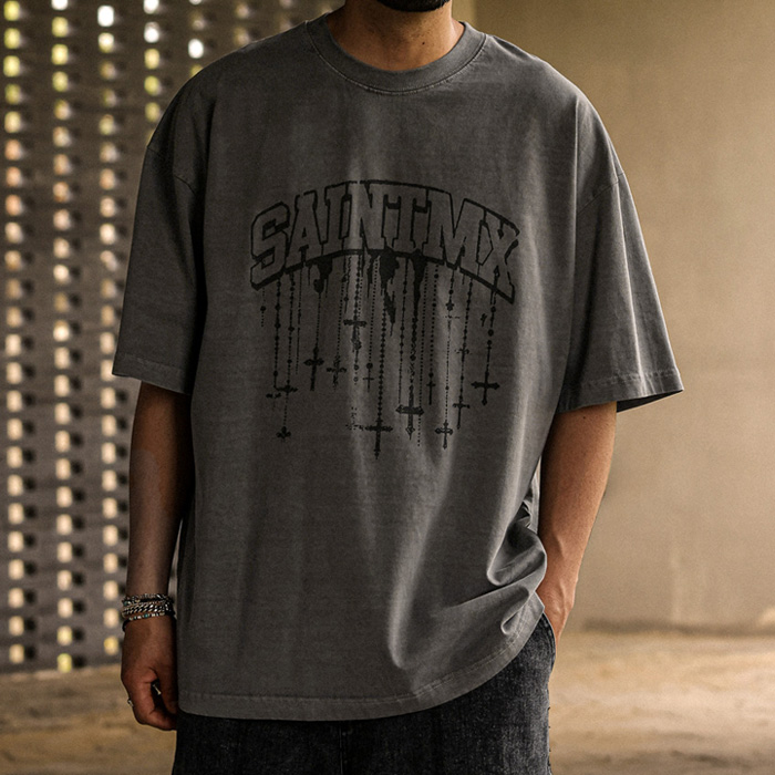(XL-6XL)<br>킨도니 顔料 半そでティー