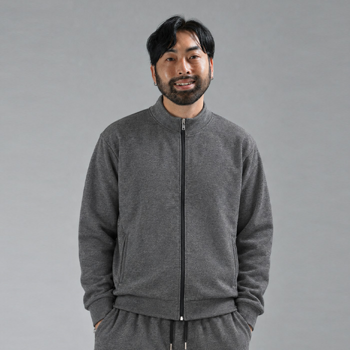 (M-5XL)<BR>체온보호  ジップアップ<br><font color="#224f20"><B>*長さを選択 (基本的な,ロング+8cm)</B></font>