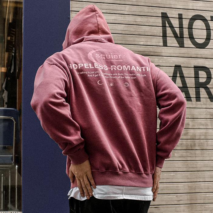 (3XL-6XL)<BR>마리그라 顔料 フリースのパーカー