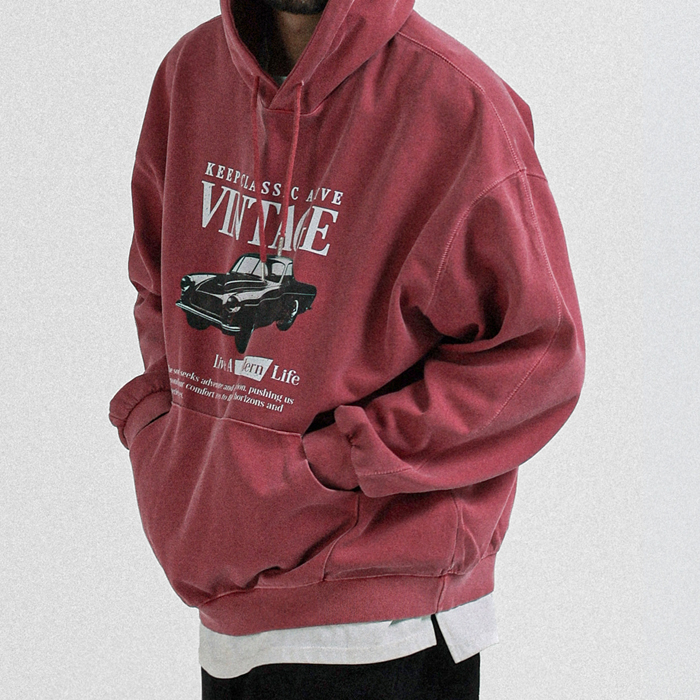 (L-5XL)<BR>갈라타스 顔料 フードティーシャツ