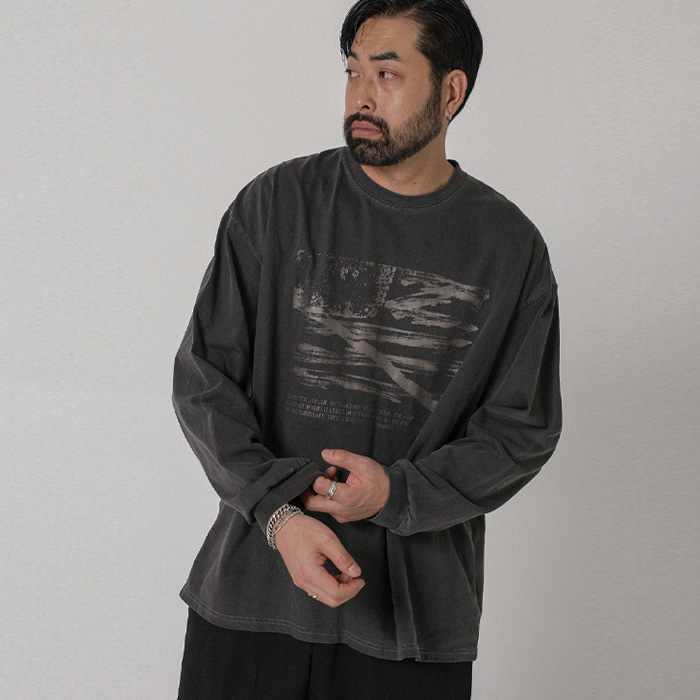 킨드레드 顔料 長袖Tシャツ